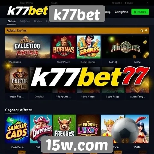 Visão geral das ofertas de jogos no k77bet